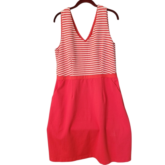 Boden Dresses & Skirts - Boden  striped & solid true red knit sheath dress- 14R.         L30
